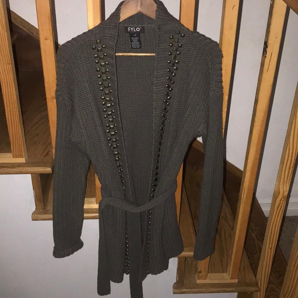 FYLO Studded Cardigan